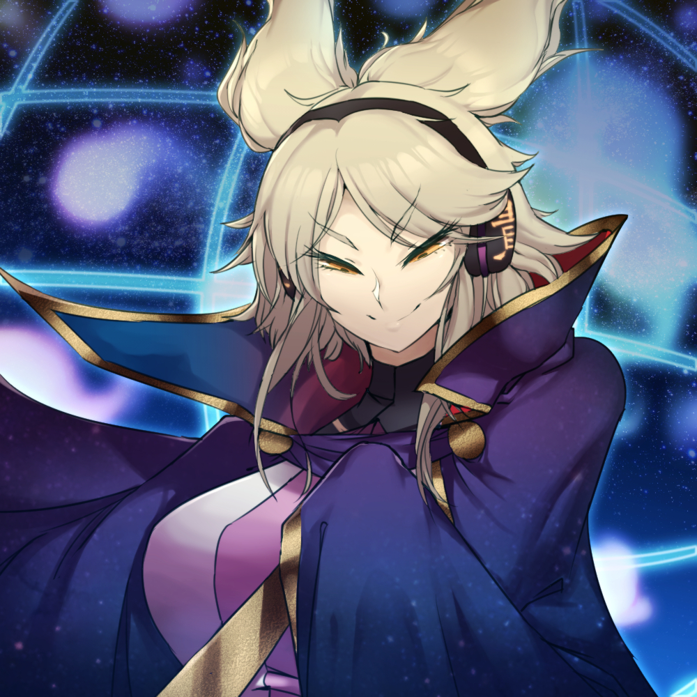 1girl, bangs, blonde_hair, breasts, cape, cape_tug, colored_eyelashes, earmuffs