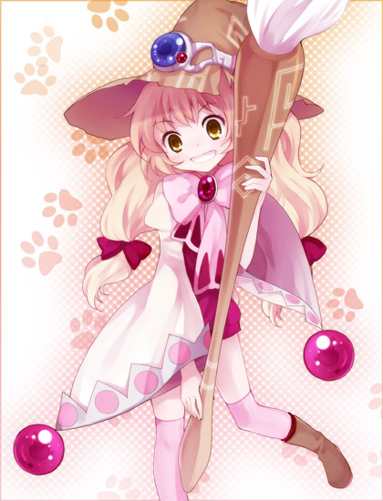 beryl_benito, brush, calligraphy_brush, child, fantasy, hat, koto_(colorcube), original