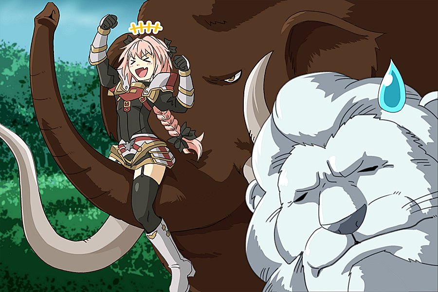 >_<, 1girl, 2boys, animal, armor, beast_wars, beast_wars_neo, big_convoy