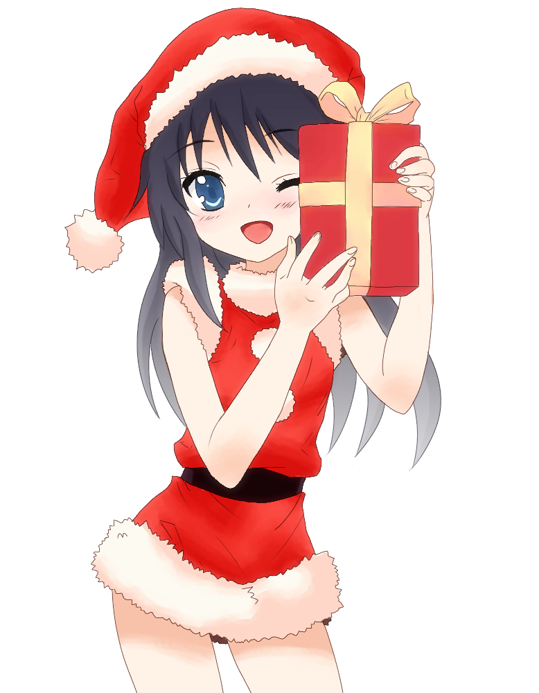 1girl, ;d, akatsuki_(kantai_collection), bare_arms, black_belt, black_hair, blue_eyes, blush