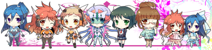 10s, :d, absurdres, ahoge, amou_kanade, arms_behind_back, bangs, black_hair
