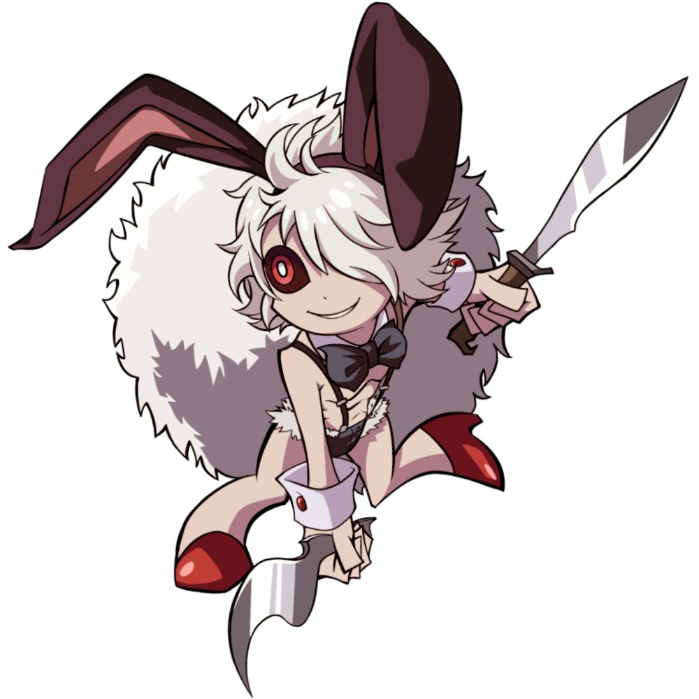 1boy, abs, animal_ears, black_sclera, bow, bowtie, bright_pupils, bunny_tail