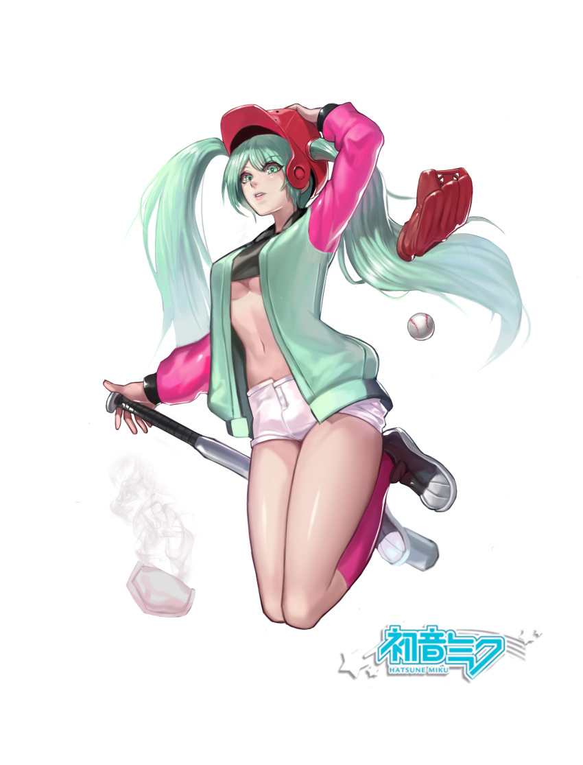 1girl, absurdres, baseball, baseball_bat, baseball_glove, blue_eyes, blue_hair, breasts