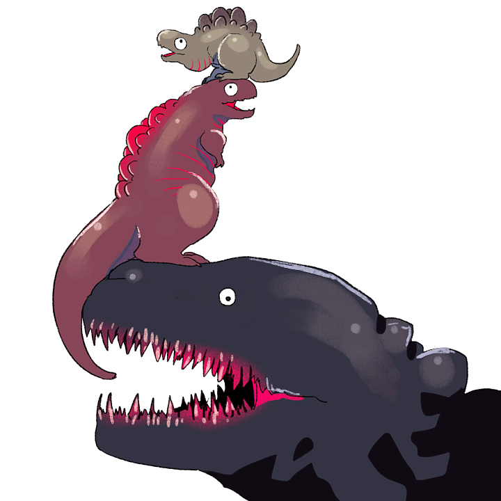 chibi, fangs, from_side, godzilla, godzilla_(series), monster, monster_in_kamata, monster_in_shinagawa