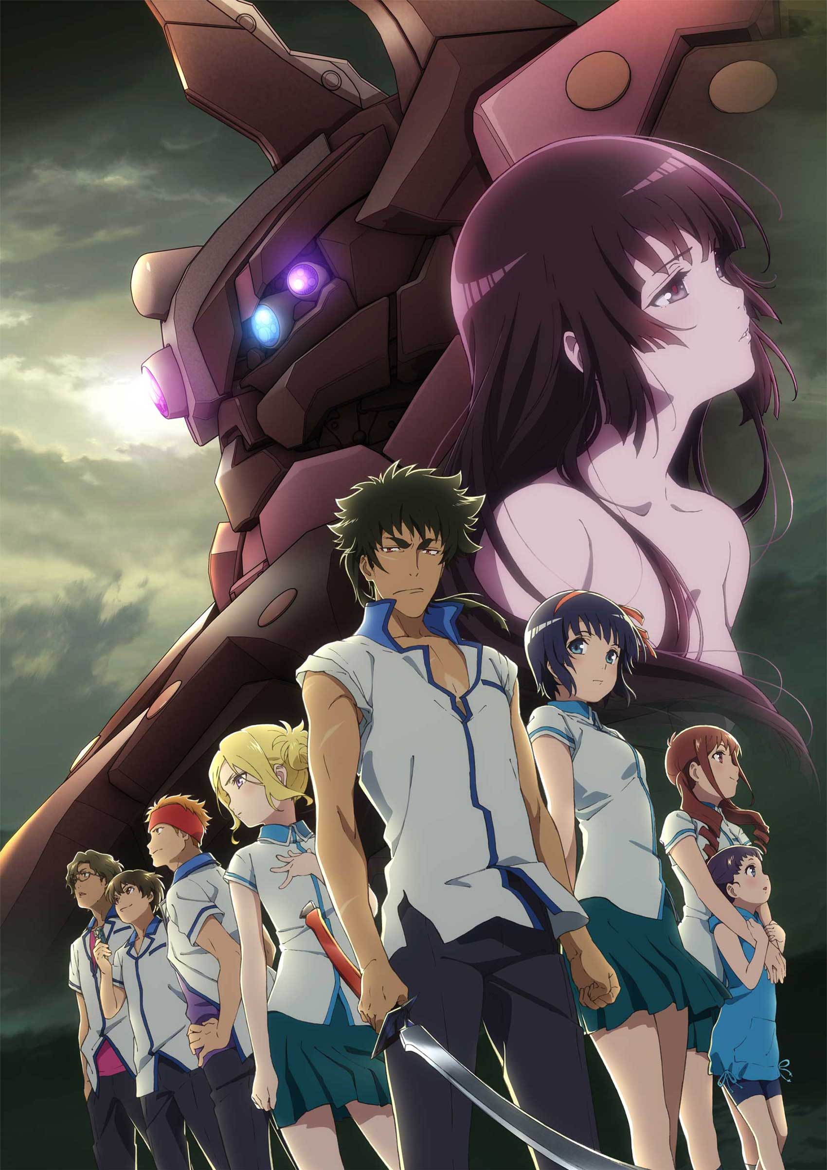 4boys, 5girls, absurdres, akagi_ryouto, aqua_skirt, arms_behind_back, bike_shorts, black_hair