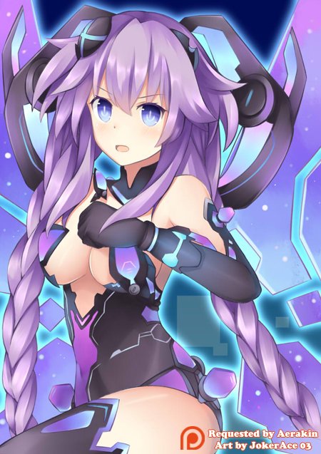 1girl, blue_eyes, breasts, cleavage, hair_ornament, jokerace03, leotard, long_hair
