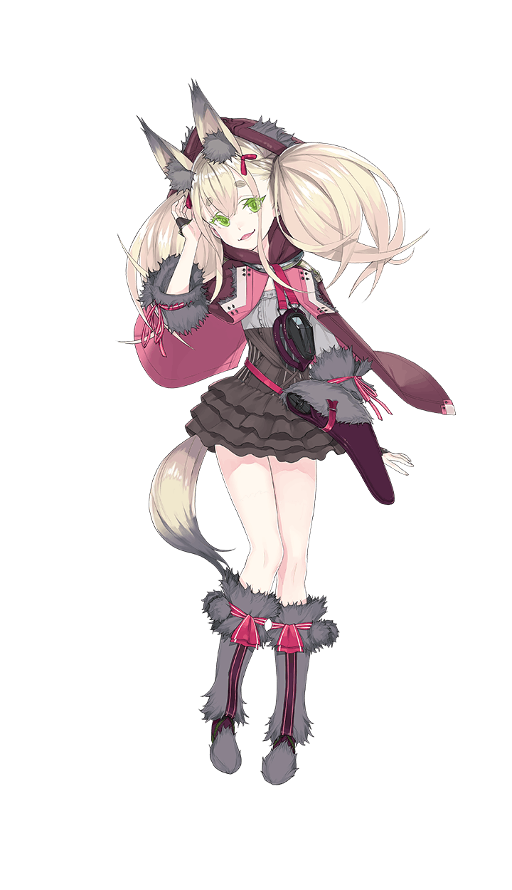 1girl, animal_ears, blonde_hair, boots, fake_animal_ears, fakepucco, formation_girls, fur_boots