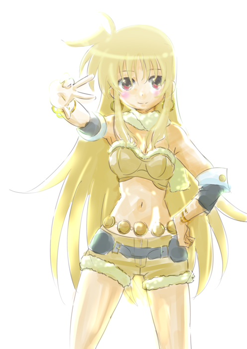 cosplay, fate_testarossa, hand_on_hip, hoshii_miki, hoshii_miki_(cosplay), idolmaster, live_for_venus, long_hair