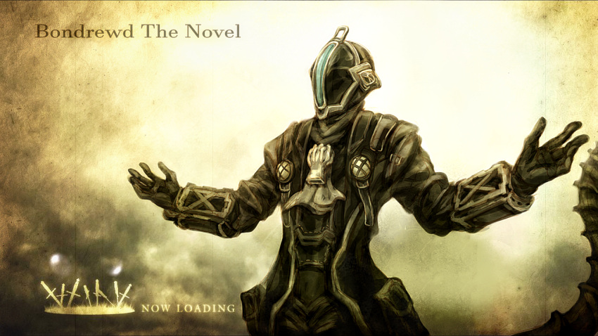 1boy, bondrewd, byneet, character_name, coat, commentary_request, cravat, demon's_souls