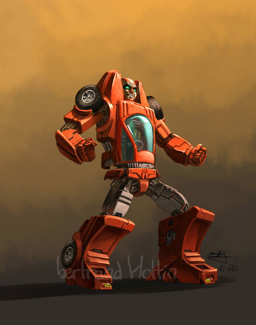 bertrand_hottin, clenched_hands, clenched_teeth, dated, fighting_stance, glowing, glowing_eyes, gobots