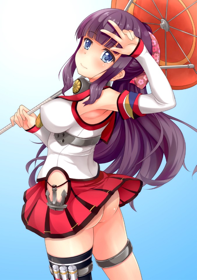 1girl, ass, blue_eyes, blush, breasts, cosplay, kantai_collection, kishimen