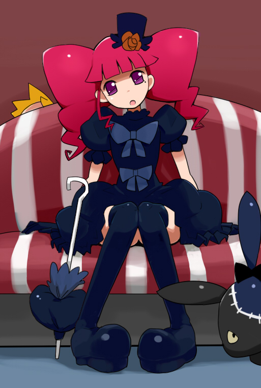 couch, dress, galileo_(marie_&amp;_gali), gothic_lolita, loli, lolita_fashion, marie_&amp;_gali, marika_(marie_&amp;_gali)