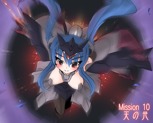 blue_hair, garazzo, gundam, gundam_00, lowres, mecha, mecha_musume, nakuru