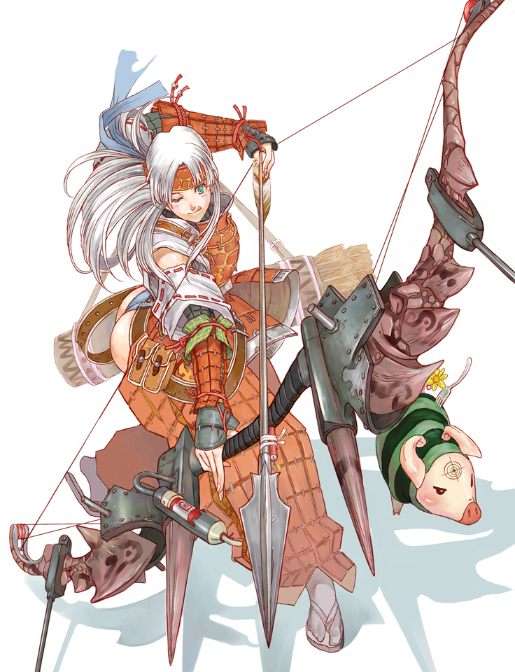 :p, arrow, ass, bow, bow_(weapon), dynamite, flower, fork
