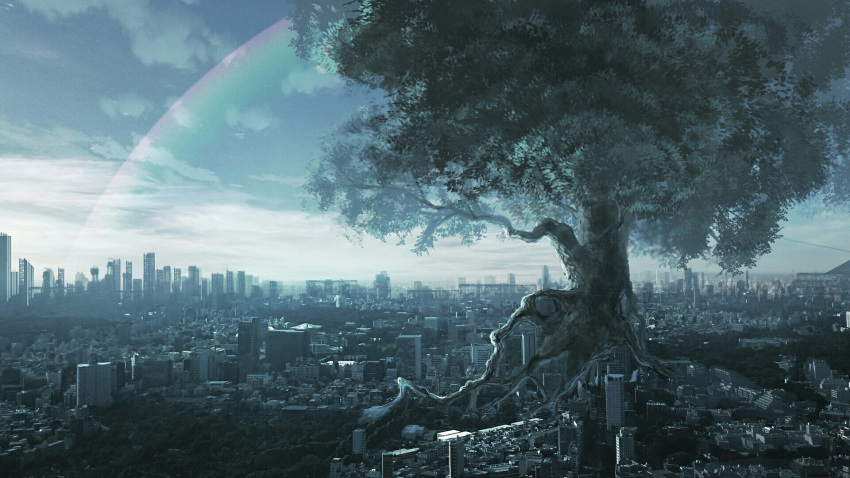 blue_sky, building, city, cityscape, clouds, cloudy_sky, commentary_request, day