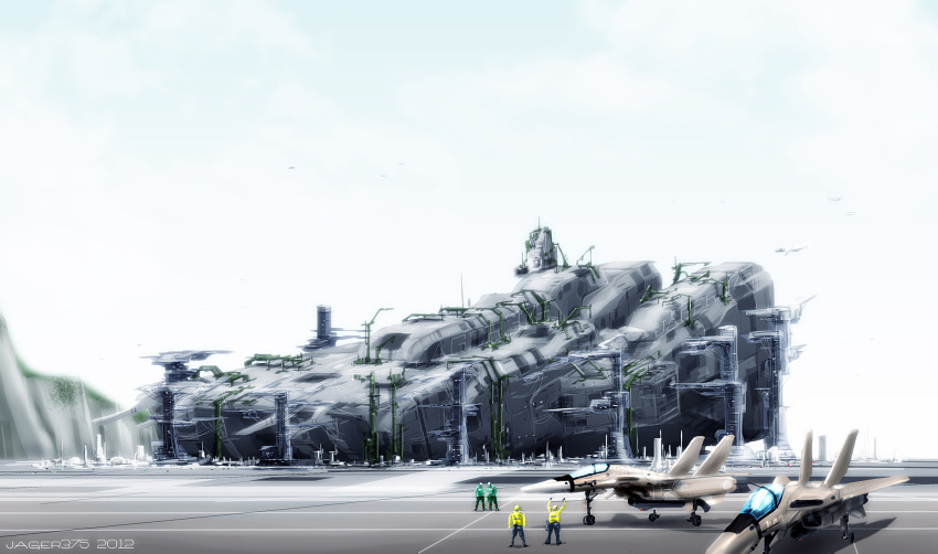 2012, atomicgenjin, choujikuu_yousai_macross, clouds, commentary, construction, construction_site, dated