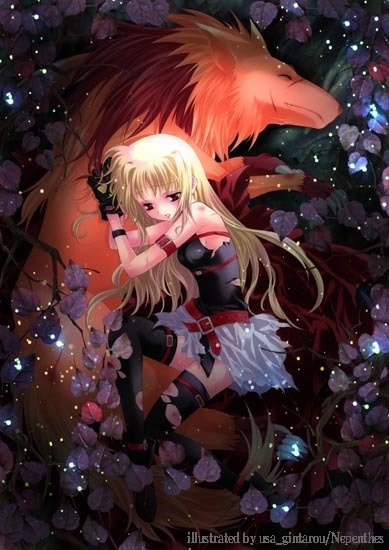 alph, blonde_hair, fate_testarossa, long_hair, mahou_shoujo_lyrical_nanoha