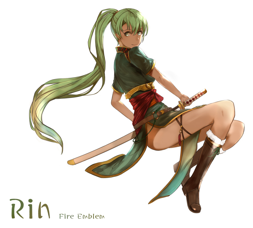 1girl, absurdres, akuria, boots, character_name, copyright_name, dress, earrings