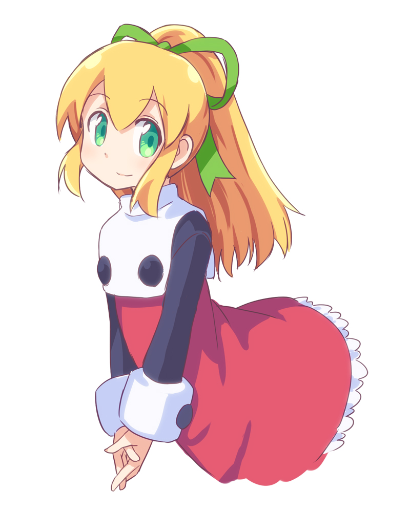 1girl, bangs, black_shirt, blonde_hair, capcom, chikuwa_(majihima), closed_mouth, commentary_request
