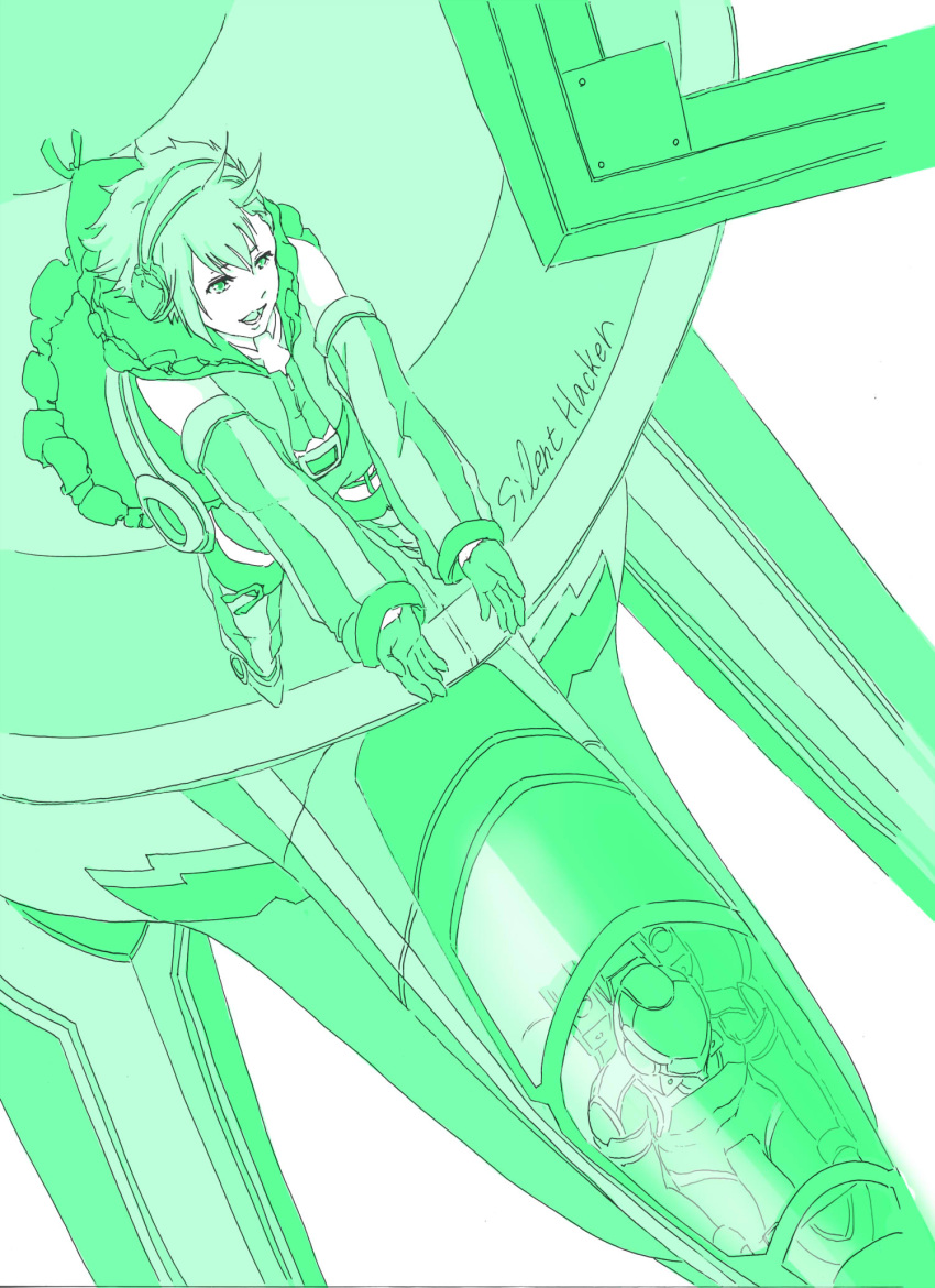 1girl, aircraft, airplane, ao_(1226ao), blue, chuck_mustang, commentary, commentary_request