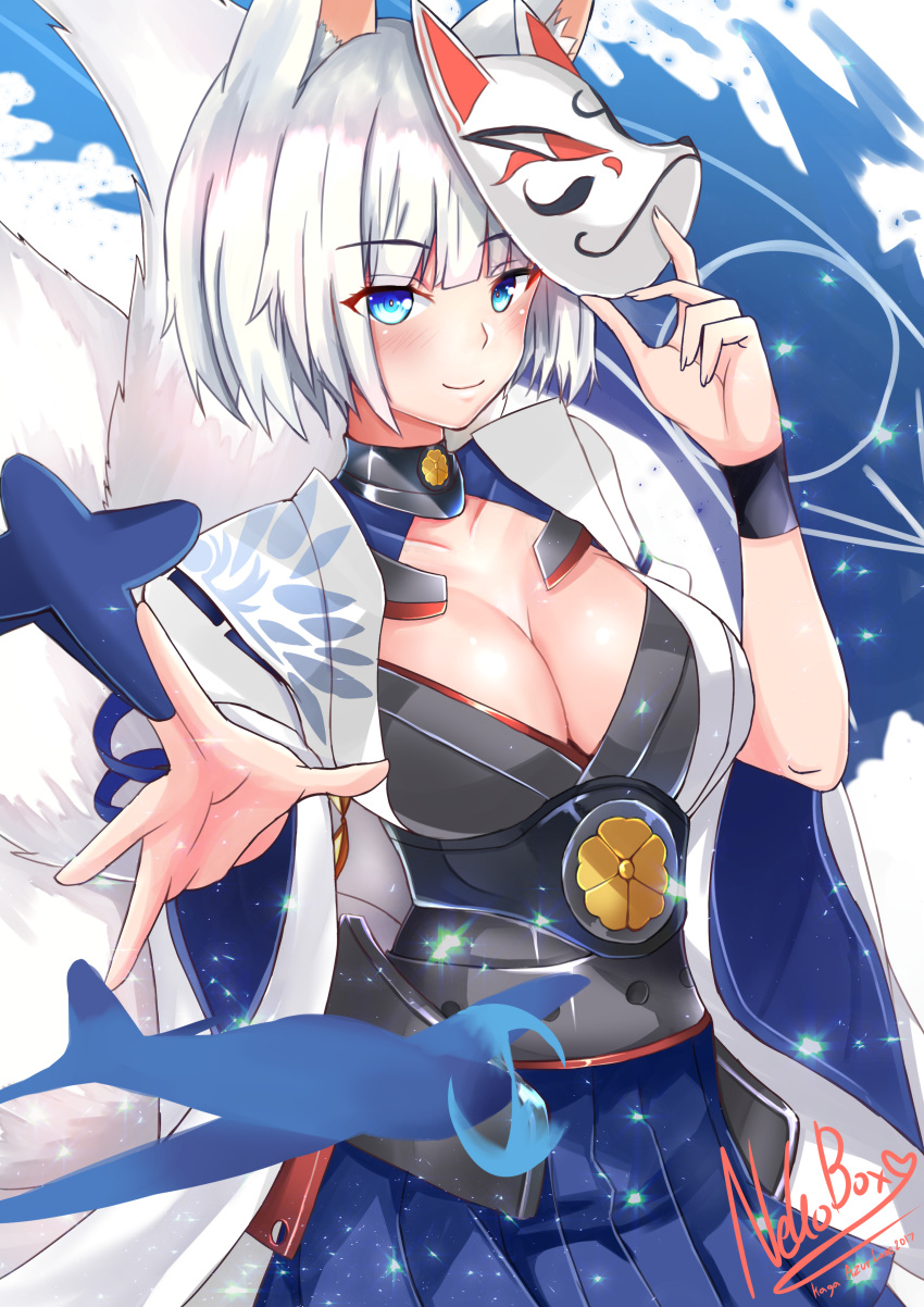 1girl, absurdres, animal_ears, azur_lane, bangs, blue_eyes, blunt_bangs, blush