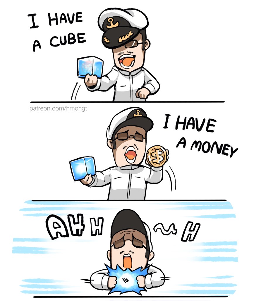1boy, 3koma, admiral_(azur_lane), azur_lane, chibi, coin, comic, commentary_request