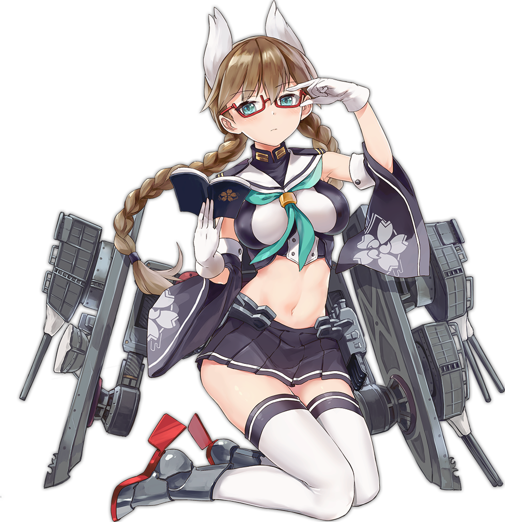 1girl, adjusting_eyewear, armpits, azur_lane, bangs, bare_shoulders, black_skirt, blush