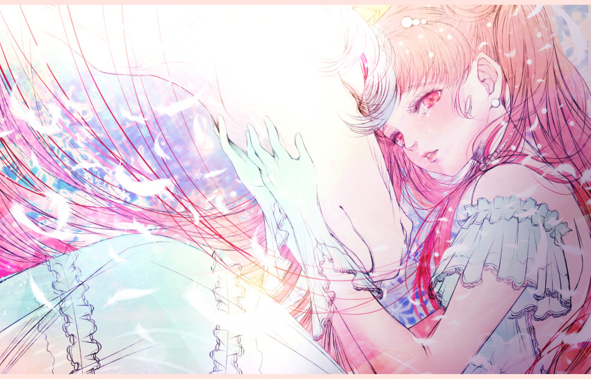 1girl, bishoujo_senshi_sailor_moon, chibi_usa, gloves, highres, kuroe, pegasus_(sailor_moon), pink_eyes