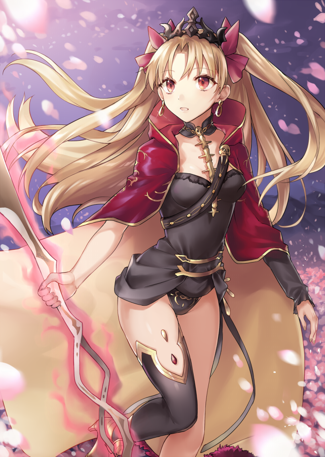 1girl, :o, aura, bangs, black_legwear, black_leotard, blonde_hair, blush