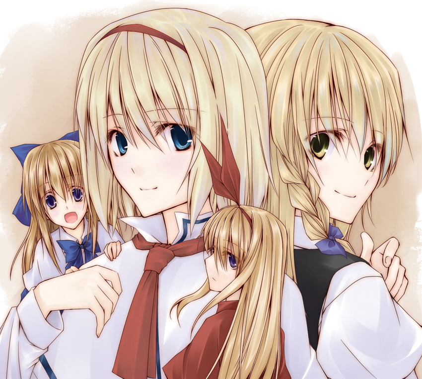 alice_margatroid, blonde_hair, blue_eyes, braid, doll, dolls, hairband, hourai_doll