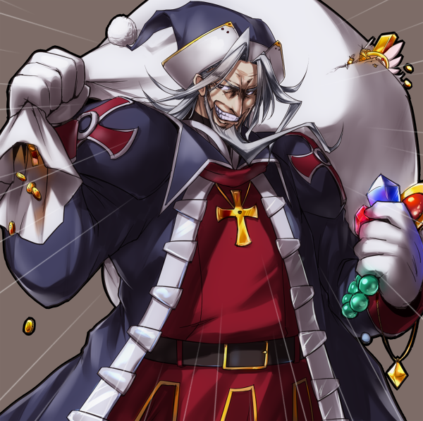 beard, belt, christopher_columbus_(fate/grand_order), coat, cocytus_(wind_master), coin, cross, emphasis_lines