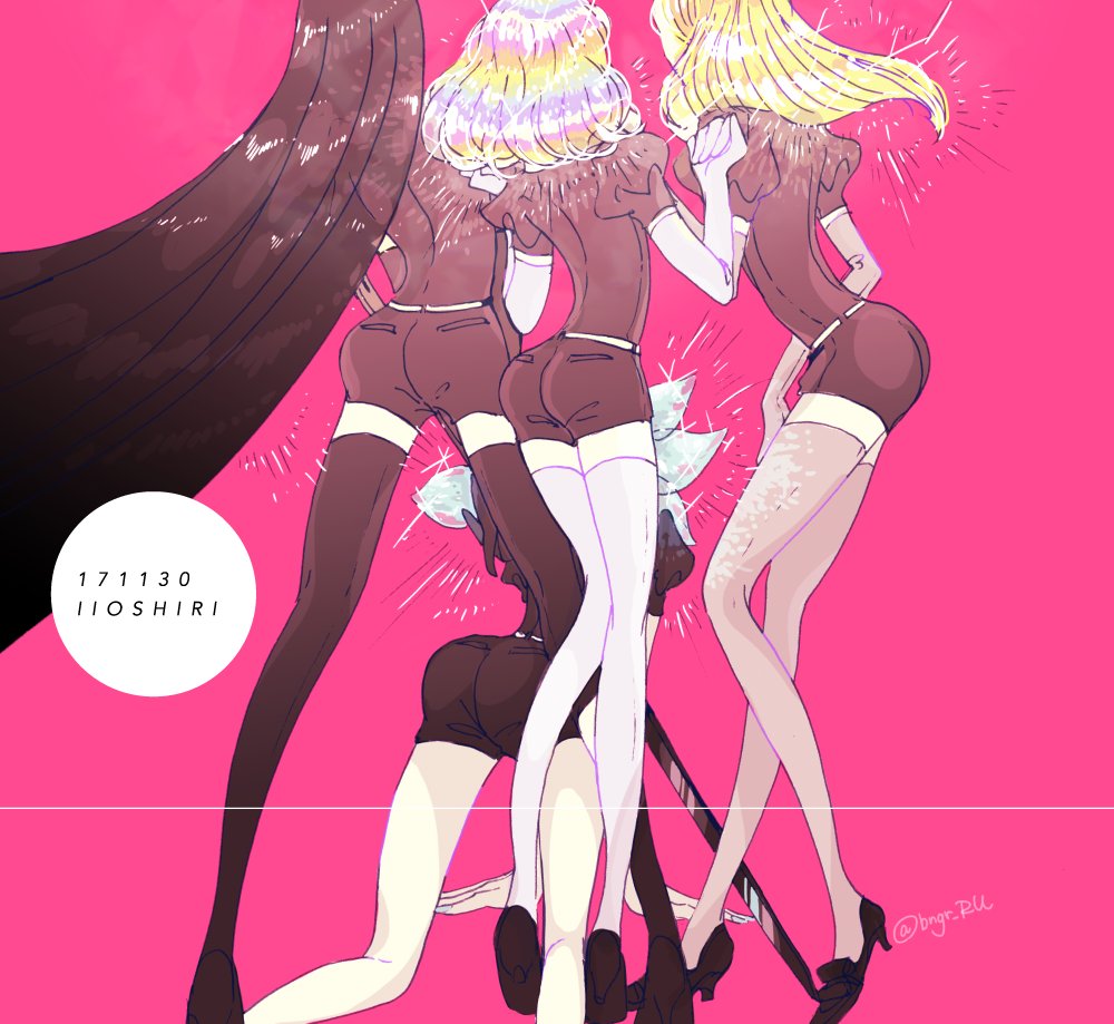 all_fours, androgynous, black_legwear, bort, dated, diamond_(houseki_no_kuni), eri_na, from_behind