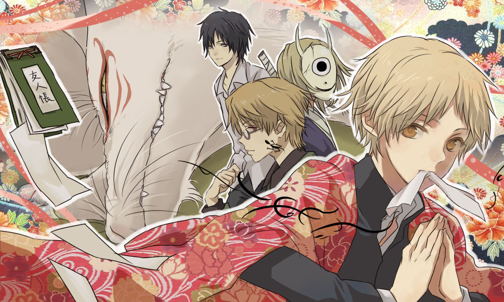 hiiragi_(natsume), mask, natori_shuichi, natsume_takashi, natsume_yuujinchou, nyanko, rwk, school_uniform