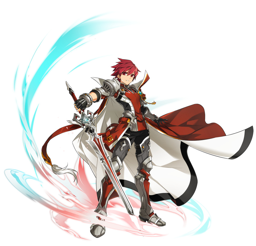 1boy, armor, artist_request, black_gloves, black_pants, boots, brooch, cape