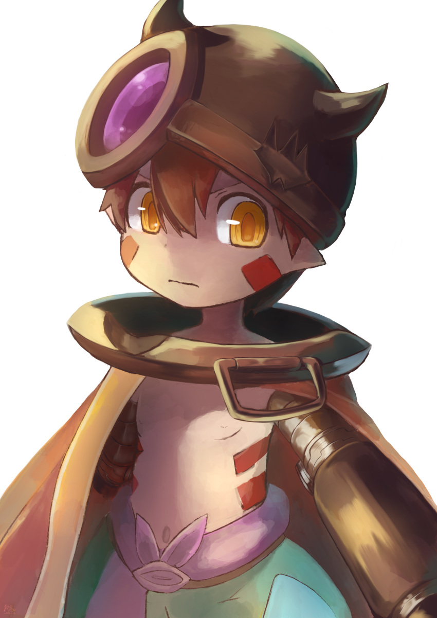 1boy, absurdres, belt, brown_hair, cape, closed_mouth, collar, commentary_request