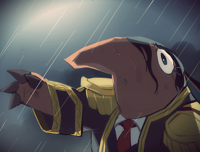1boy, anteater, anteater_ears, antonio_(doubutsu_no_mori), black_hair, doubutsu_no_mori, epaulettes, matador