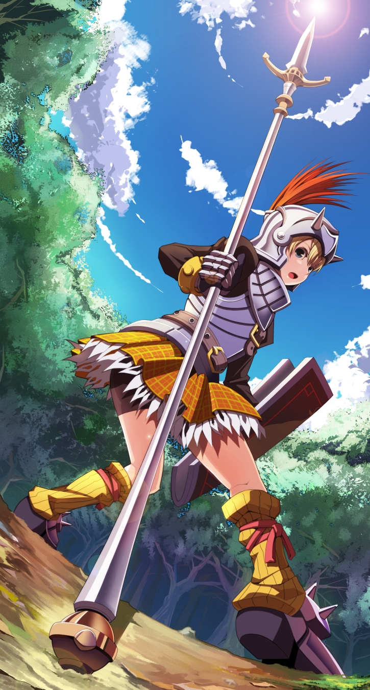 armor, armored_dress, blonde_hair, cecile, cecile_(suikoden), gensou_suikoden, gensou_suikoden_iii, helmet