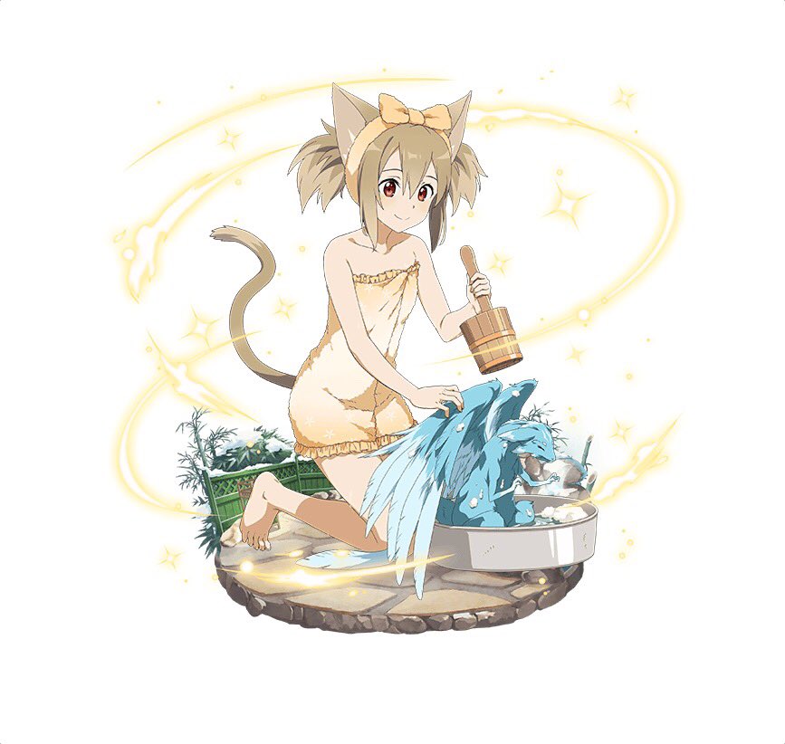 1girl, animal_ears, barefoot, brown_hair, cat_ears, cat_tail, collarbone, floral_print