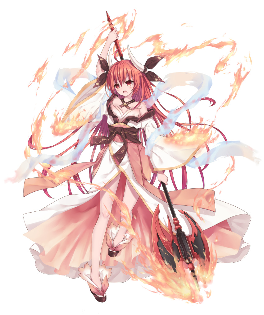 1girl, absurdres, ahoge, arm_up, bare_shoulders, breasts, cleavage, date_a_live