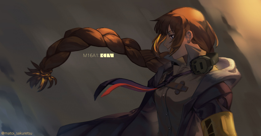 1girl, armband, bangs, black_eyes, black_gloves, black_jacket, black_legwear, black_skirt