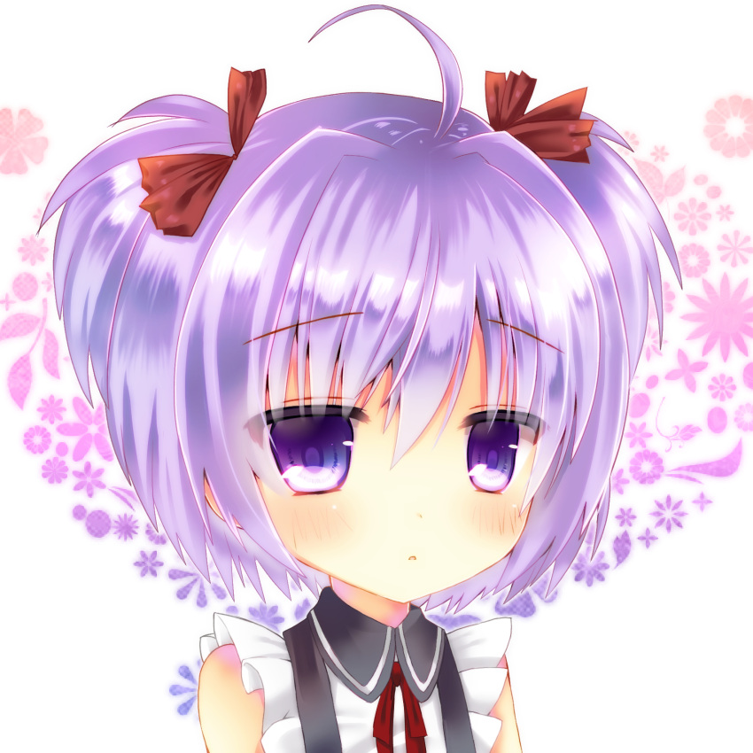 1girl, ahoge, arms_at_sides, bangs, blush, collared_shirt, eyebrows_visible_through_hair, funakoshi