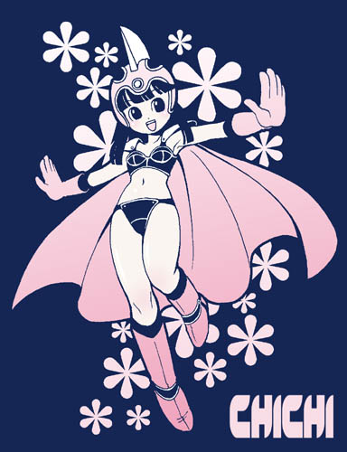 1girl, :d, armor, bikini, bikini_armor, black_eyes, black_hair, blue_background
