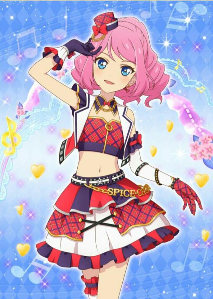 blue_eyes, pink_hair, sakuraba_laura, short_hair, smile