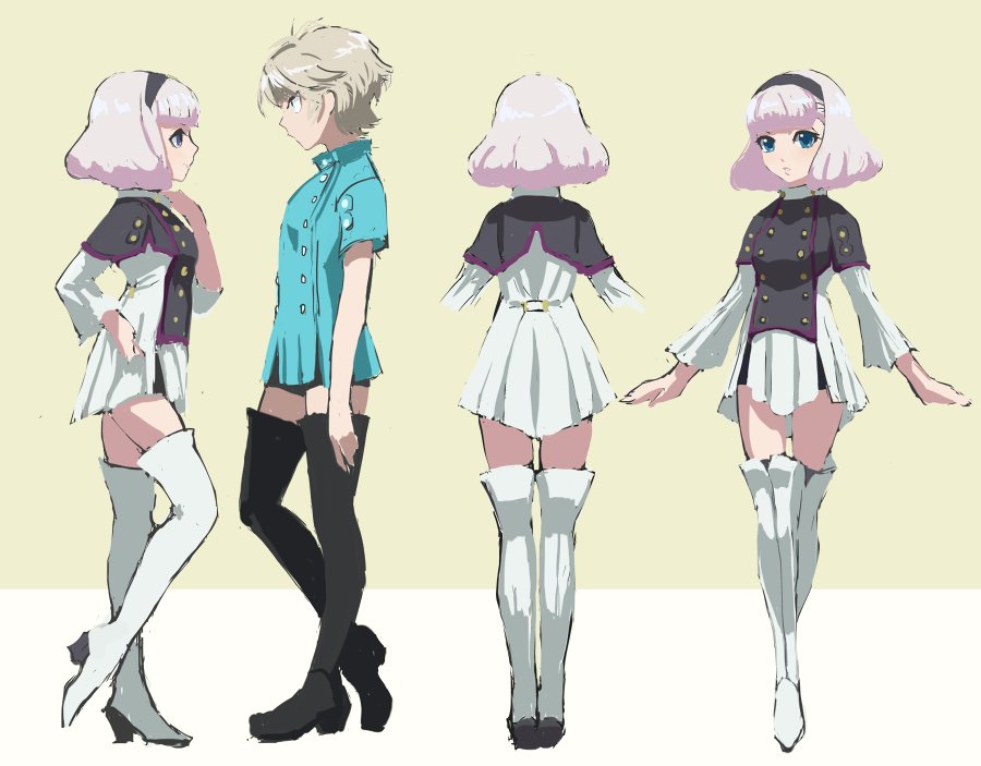 aldnoah.zero, alternate_costume, bangs, bike_shorts, black_footwear, blonde_hair, blue_eyes, blunt_bangs