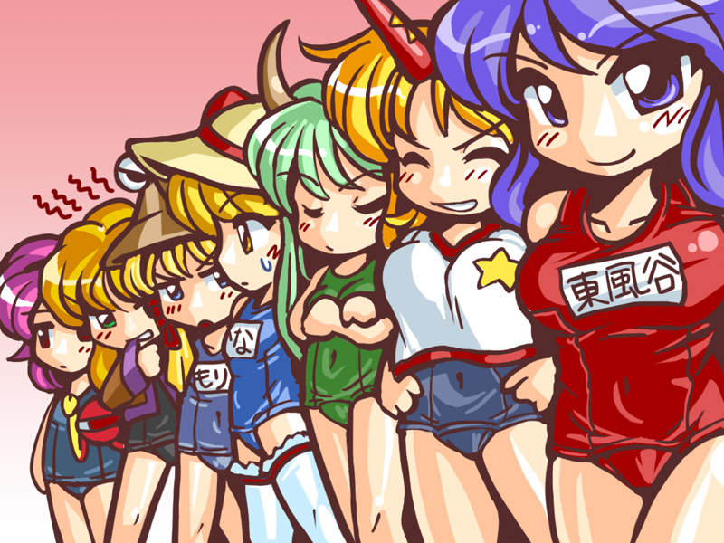 ex-keine, ex_keine, horn, horns, hoshiguma_yugi, hoshiguma_yuugi, kamishirasawa_keine, kana_anaberal