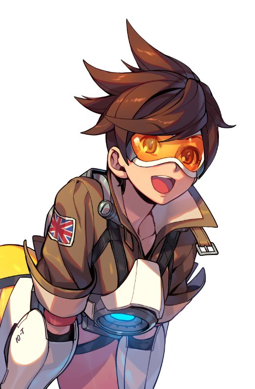 1girl, :d, blizzard_(company), bomber_jacket, brown_hair, english_flag, jacket, kotatsu_(g-rough)