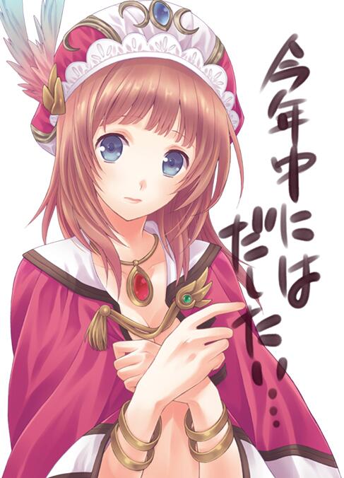 1girl, atelier_(series), atelier_rorona, blue_eyes, cloak, hat, protected_link, rororina_fryxell