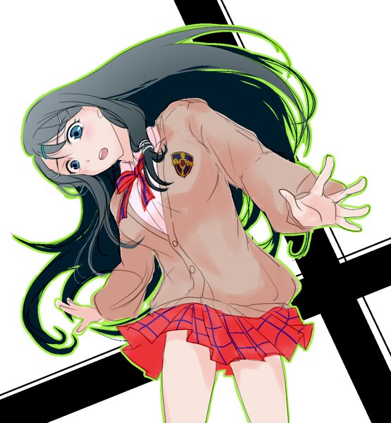 1girl, atlus, black_hair, blue_eyes, fire_emblem, gen'ei_ibunroku_sharp_fe, intelligent_systems, long_hair