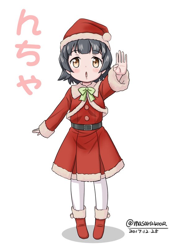 1girl, 2017, :o, arare_(kantai_collection), arm_up, black_belt, black_hair, brown_eyes