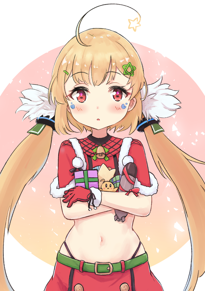 1girl, :o, ahoge, azur_lane, bangs, bell, belt_buckle, black_panties